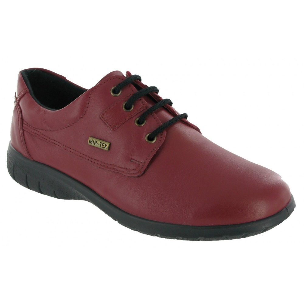 Cotswold Ruscombe Red Leather Ladies Waterproof Shoe Cotswold From Crichton Shoes Uk 1129